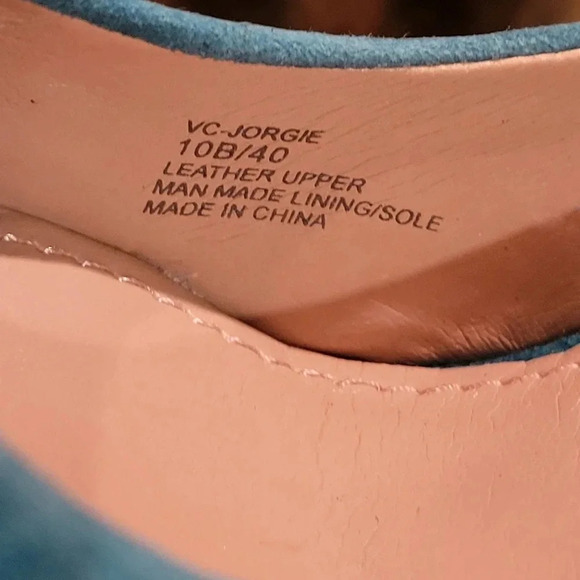 Vince Camuto Jorgie Platform Heel Suede Patent Leather Wmns 10 - Picture 8 of 15